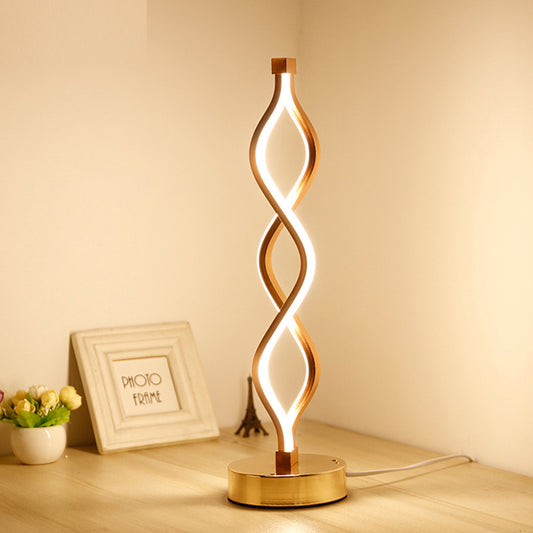 Spiral Acrylic Bedside Decorative Lamp