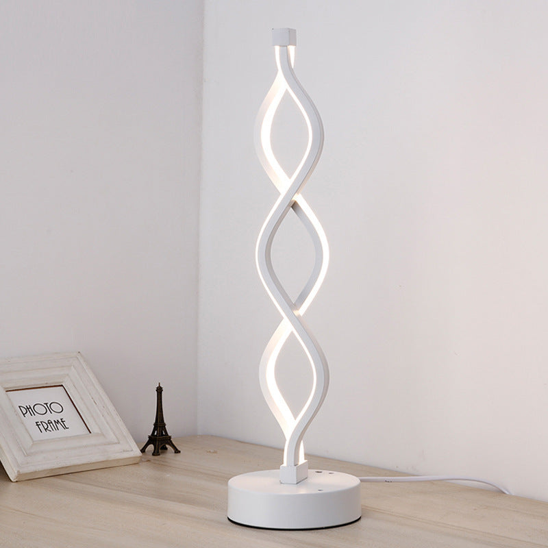 Spiral Acrylic Bedside Decorative Lamp