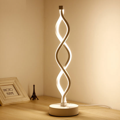 Spiral Acrylic Bedside Decorative Lamp