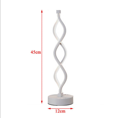 Spiral Acrylic Bedside Decorative Lamp