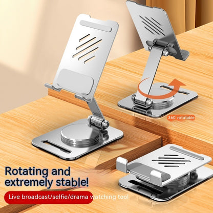 360-Degree Rotate Metal Desk Mobile Phone & Tablet Holder Stand