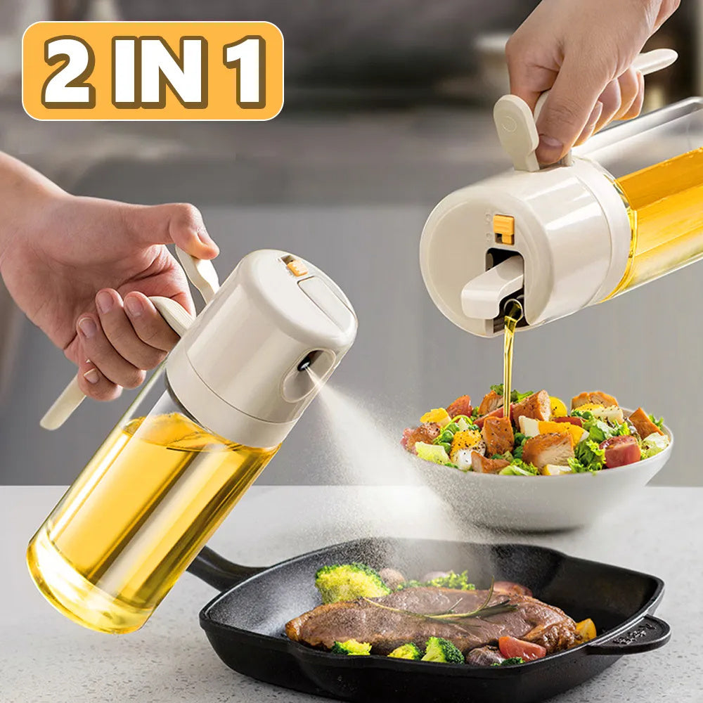 2-In-1 Oil Sprayer Bottle & Pourer