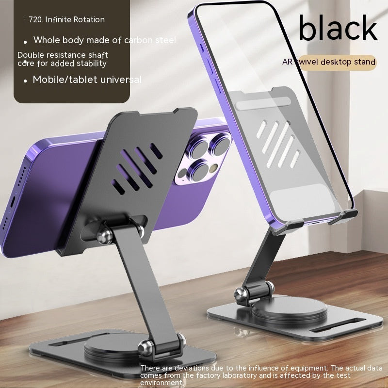 360-Degree Rotate Metal Desk Mobile Phone & Tablet Holder Stand