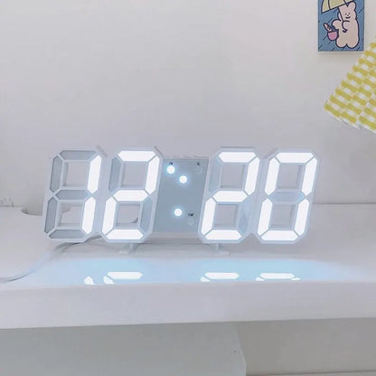 3D LED Digital Wall Clock