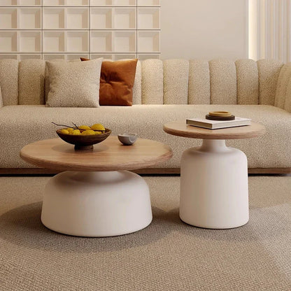 Modern Round Wooden Coffee Table