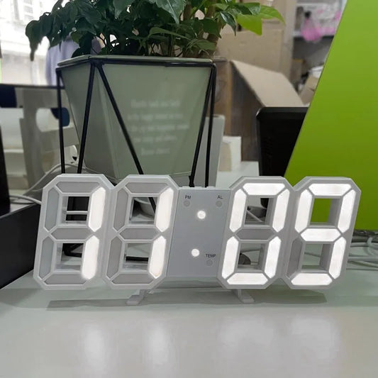 3D LED Digital Wall Clock