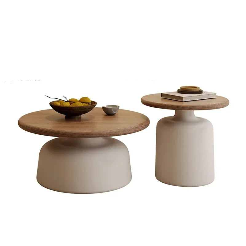 Modern Round Wooden Coffee Table