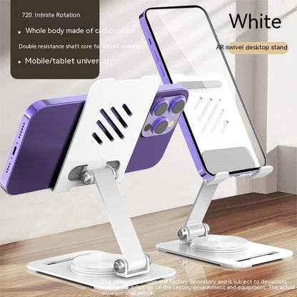 360-Degree Rotate Metal Desk Mobile Phone & Tablet Holder Stand